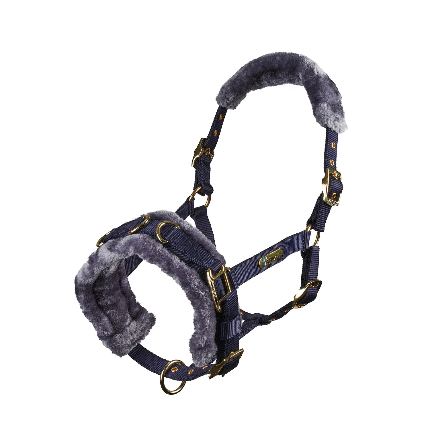 Arma Fleece Lined Lunge Cavesson – Adjustable Nylon Training Cavesson for Horses - Image 5