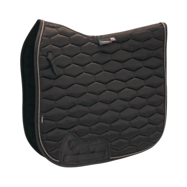 Arma Satin Dressage Saddle Pad for Horses – English Riding, Contoured Spine, Satin Finish