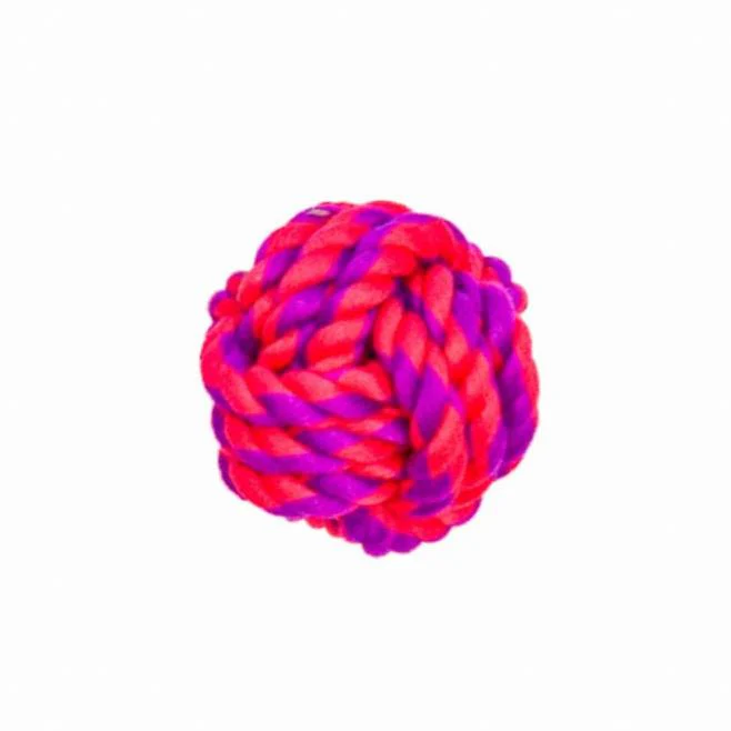 Rugged Rope 100% Cotton Ball Dog Toy - Image 4