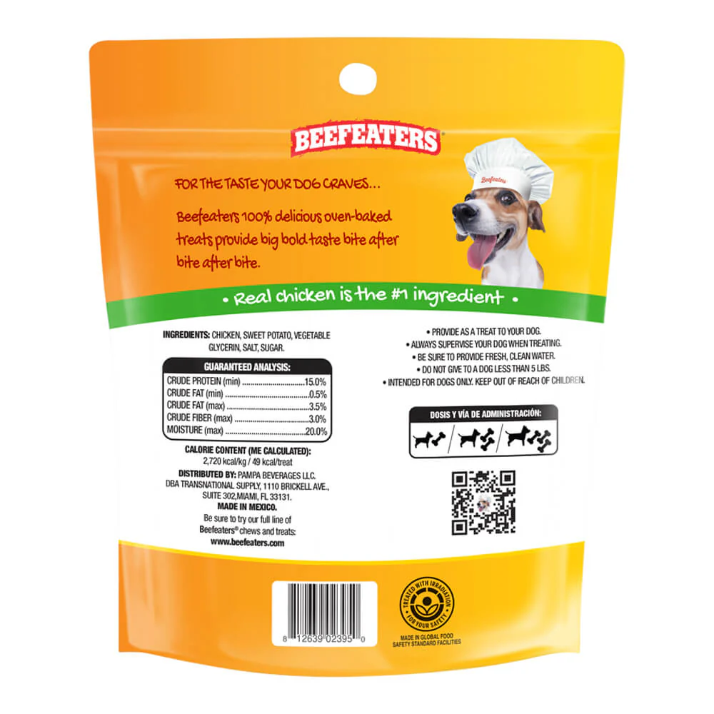 Beefeaters Sweet Potato Wrapped with Chicken | No Corn, Wheat, Soy, Gluten, Low Fat | Chewy Whole Muscle Jerky | Dog Training Treats Reward or Snack - Image 9