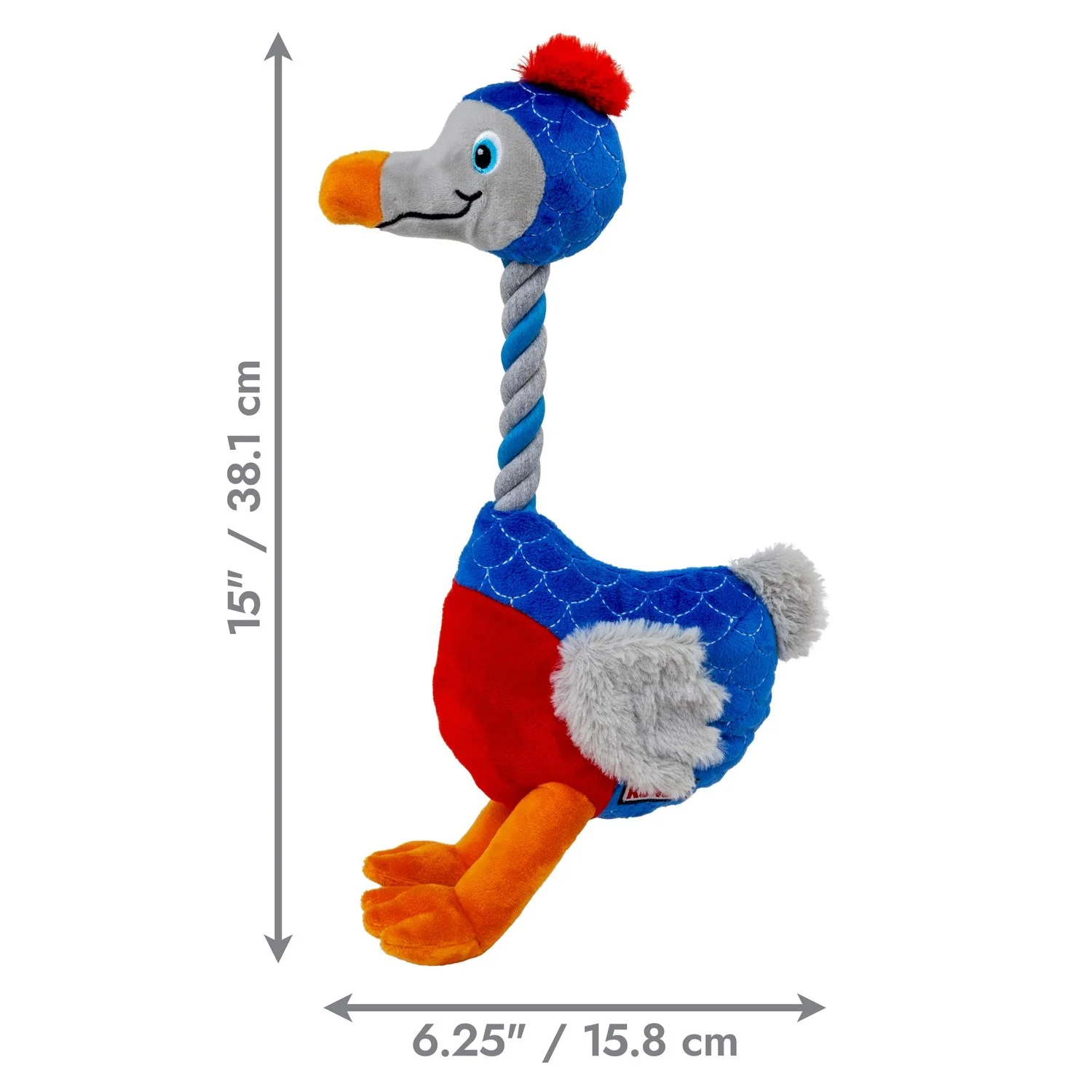 KONG Bendeez™ Plush Dog Toy with Flexible Rope Core & Squeaker - Image 14