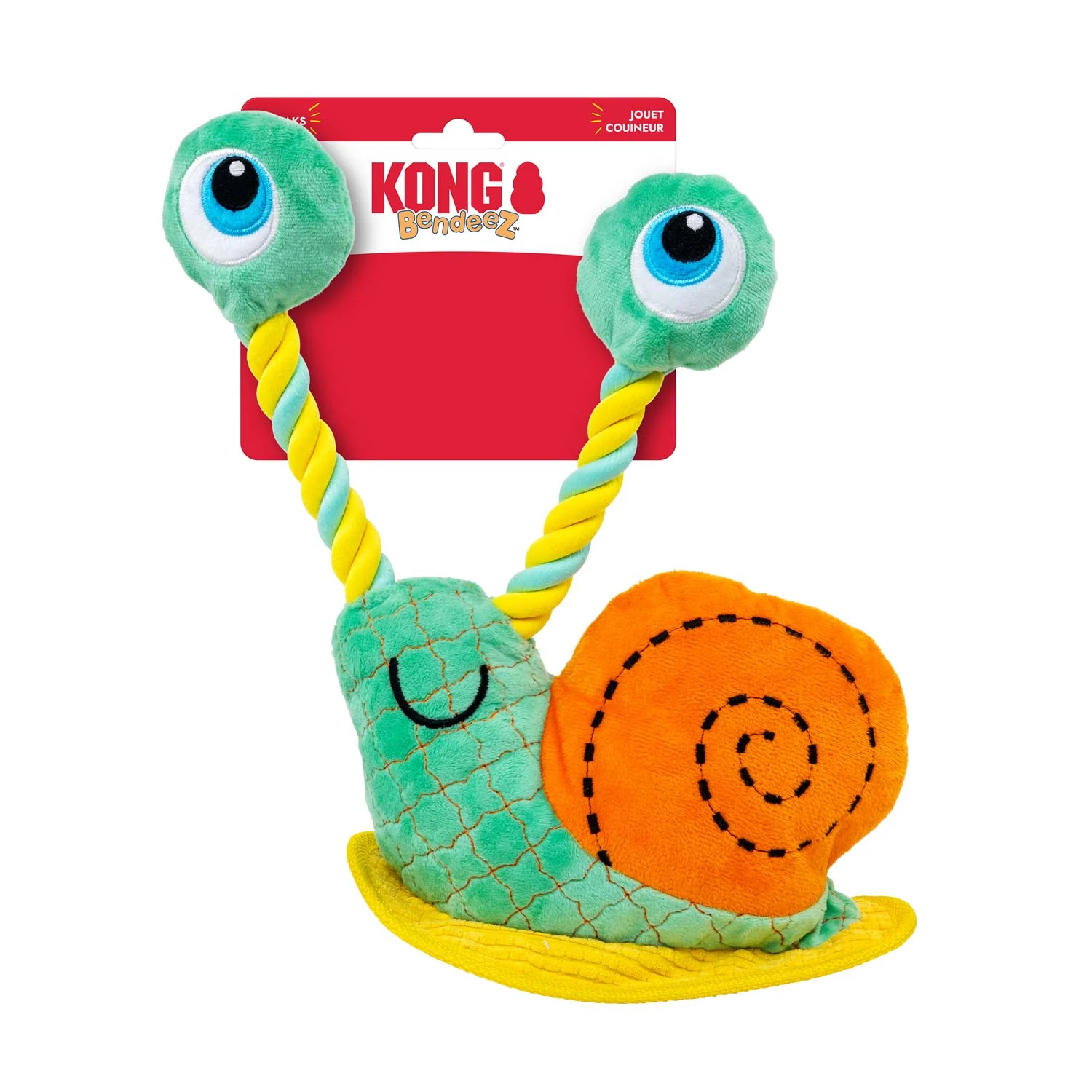 KONG Bendeez™ Plush Dog Toy with Flexible Rope Core & Squeaker - Image 23