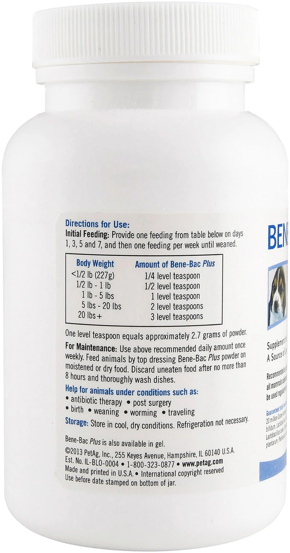 PetAg Bene-Bac Plus - FOS & Probiotics for Pets - Image 11