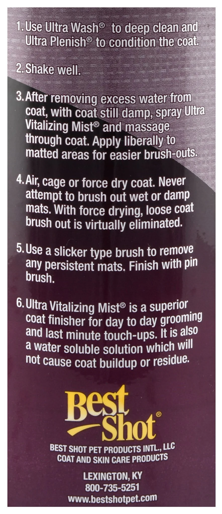 Best Shot Ultra Vitalizing Mist Detangler & Leave-in Conditioner for Pets - Image 5