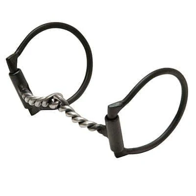 Jeffers Black Steel Offset Dee Horse Bit, Snaffle Mouth - Image 9