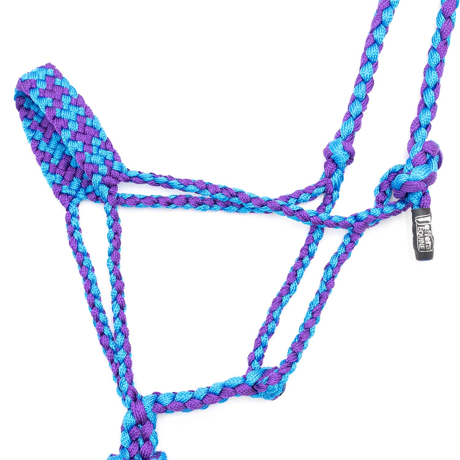 Jeffers Braided Mule Tape Halter with 10' Lead for Horses - Image 2