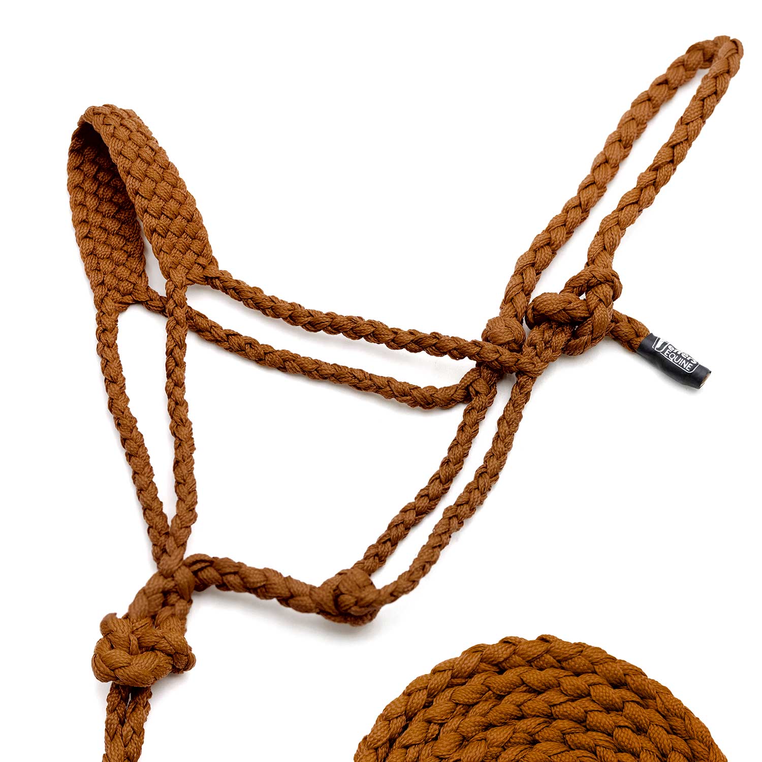 Jeffers Braided Mule Tape Halter with 10' Lead for Horses - Image 38