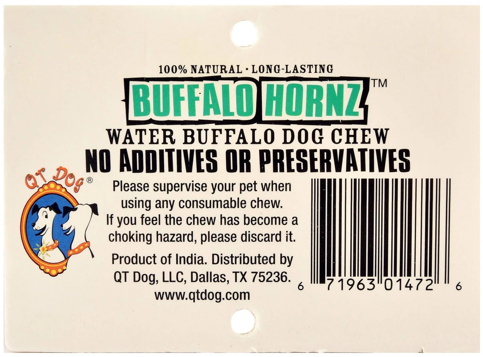 QT Dog Buffalo Hornz Natural Buffalo Horn Dog Chew - Image 7