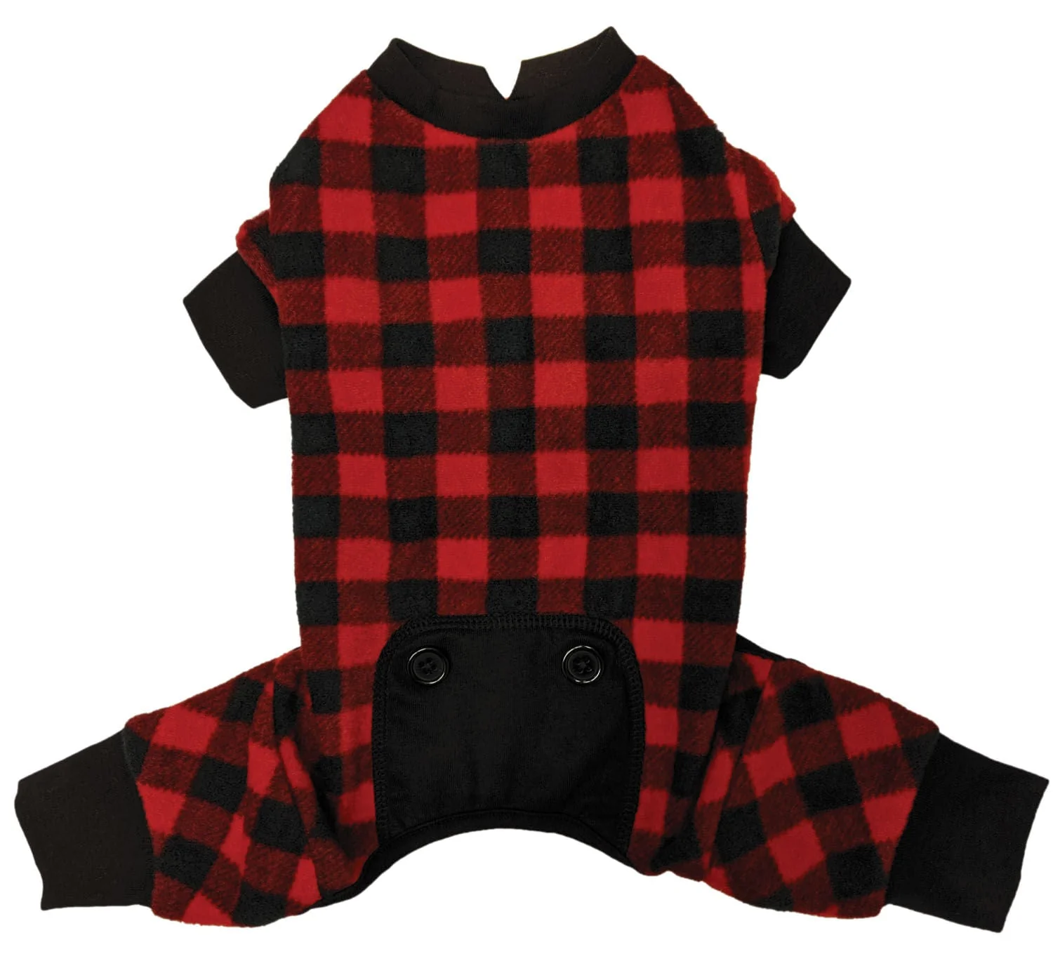 Buffalo Plaid Dog Pajamas - Image 2