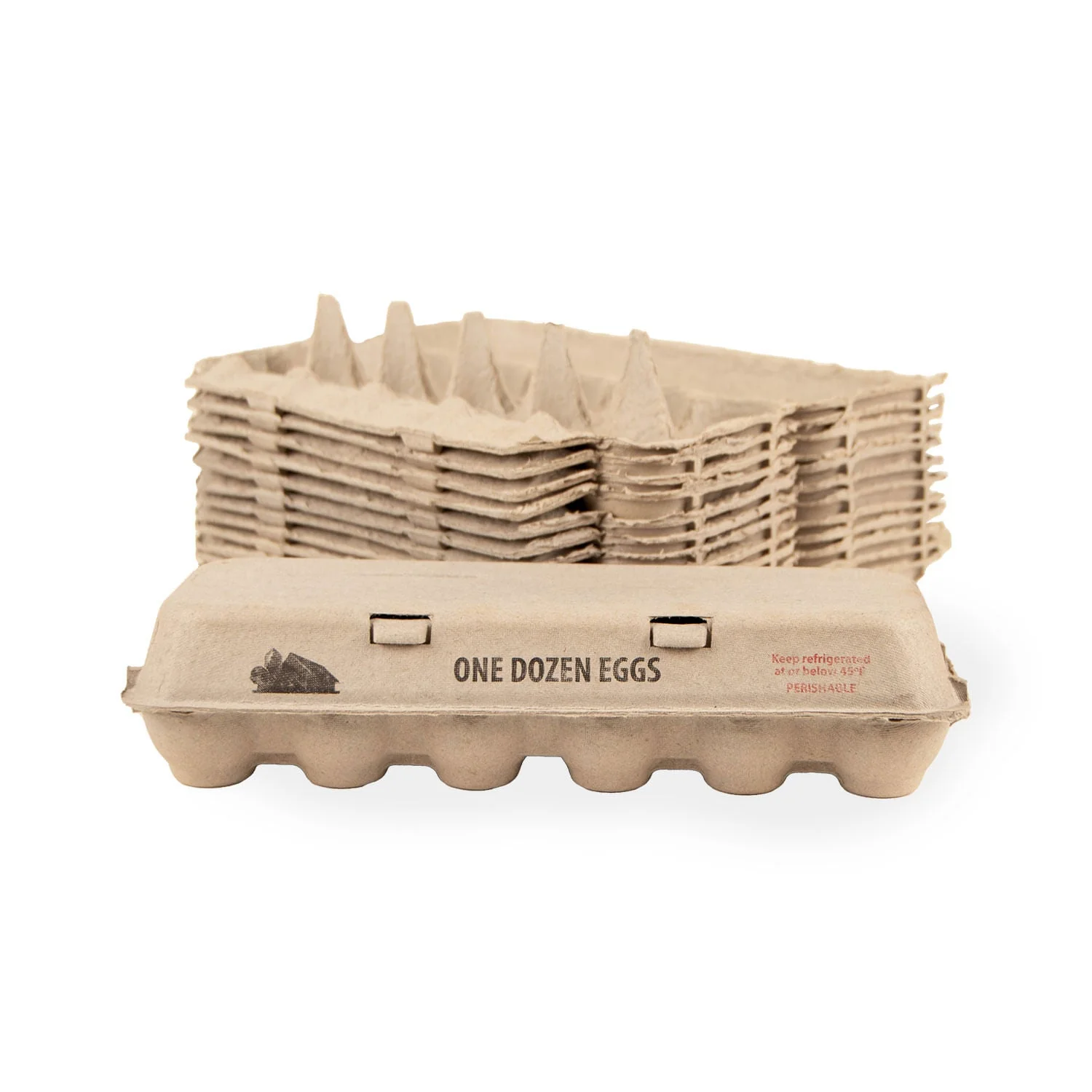 Recyclable Egg Cartons, Bulk Packaging for Farms & Markets, 12 Count Pulp Paper Carton - Image 2