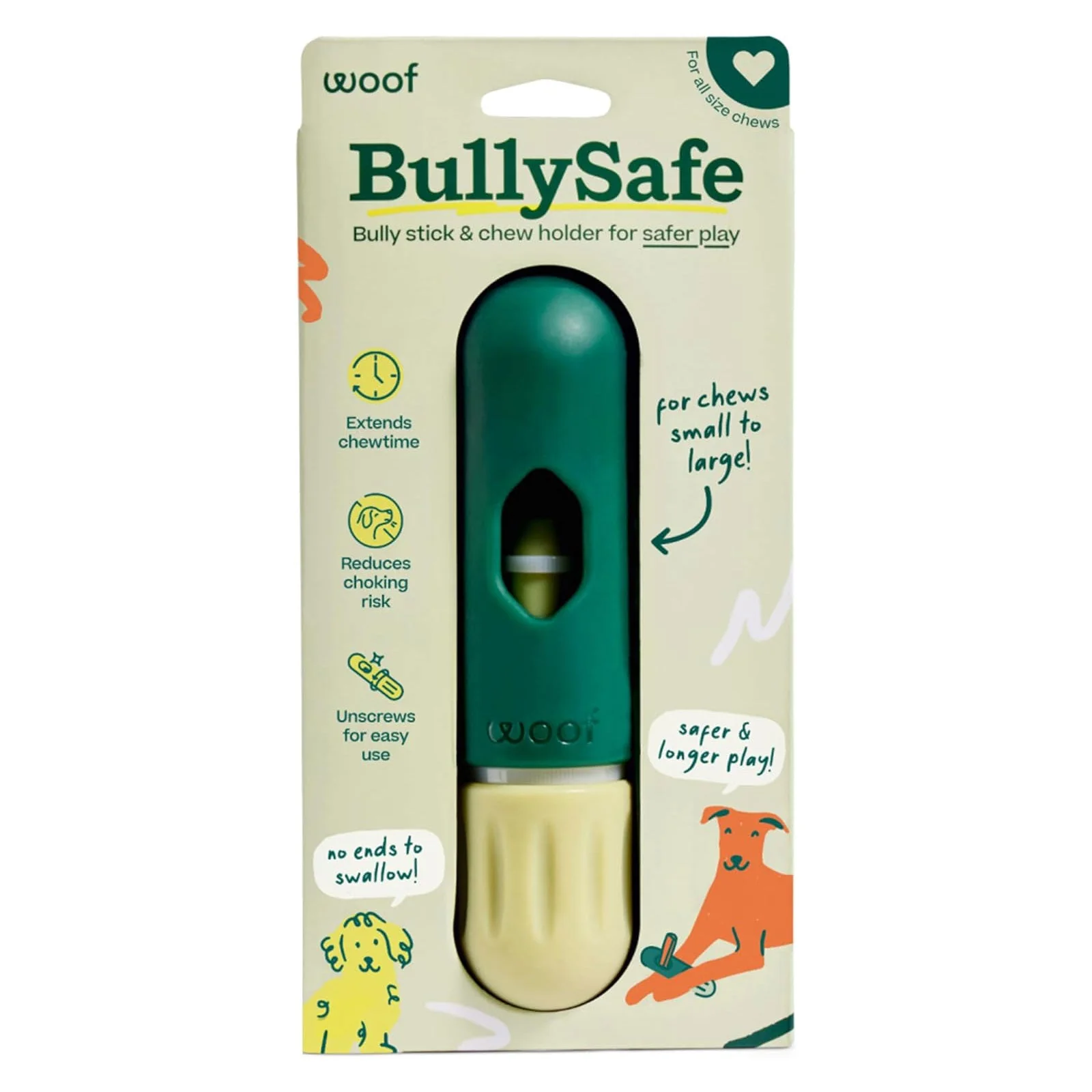 BullySafe Bully Stick & Chew Holder – Safe, Durable Chew Toy for Dogs - Image 2