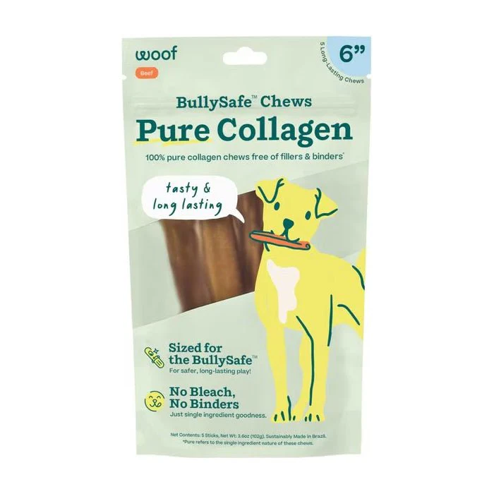 BullySafe Chews - Pure Collagen Chews Dog Chews – Long Lasting, Single Ingredient, Joint Support