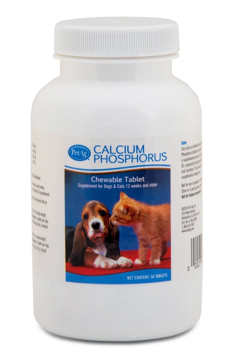 PetAg Calcium Phosphorus Tablets for Dogs & Cats