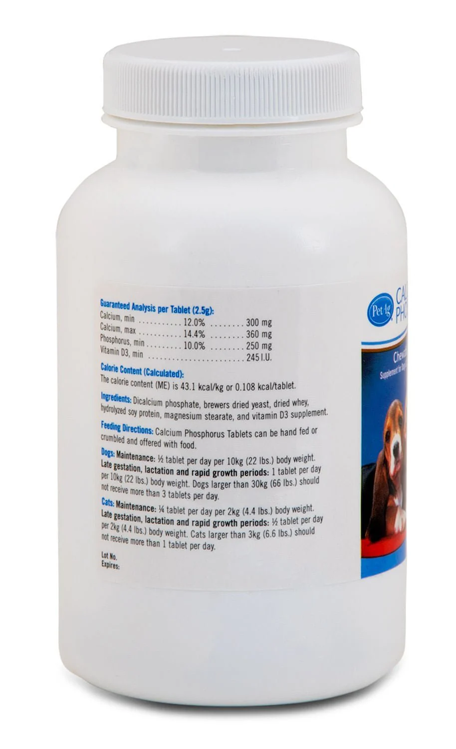 PetAg Calcium Phosphorus Tablets for Dogs & Cats - Image 3