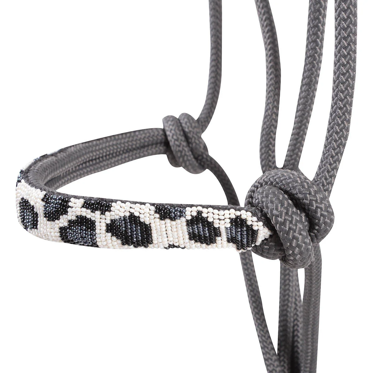 Cashel Beaded Patterned Rope Halter with 9 ft Lead - Image 4