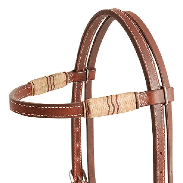 Cashel Rawhide Trim Browband Headstall - Image 2