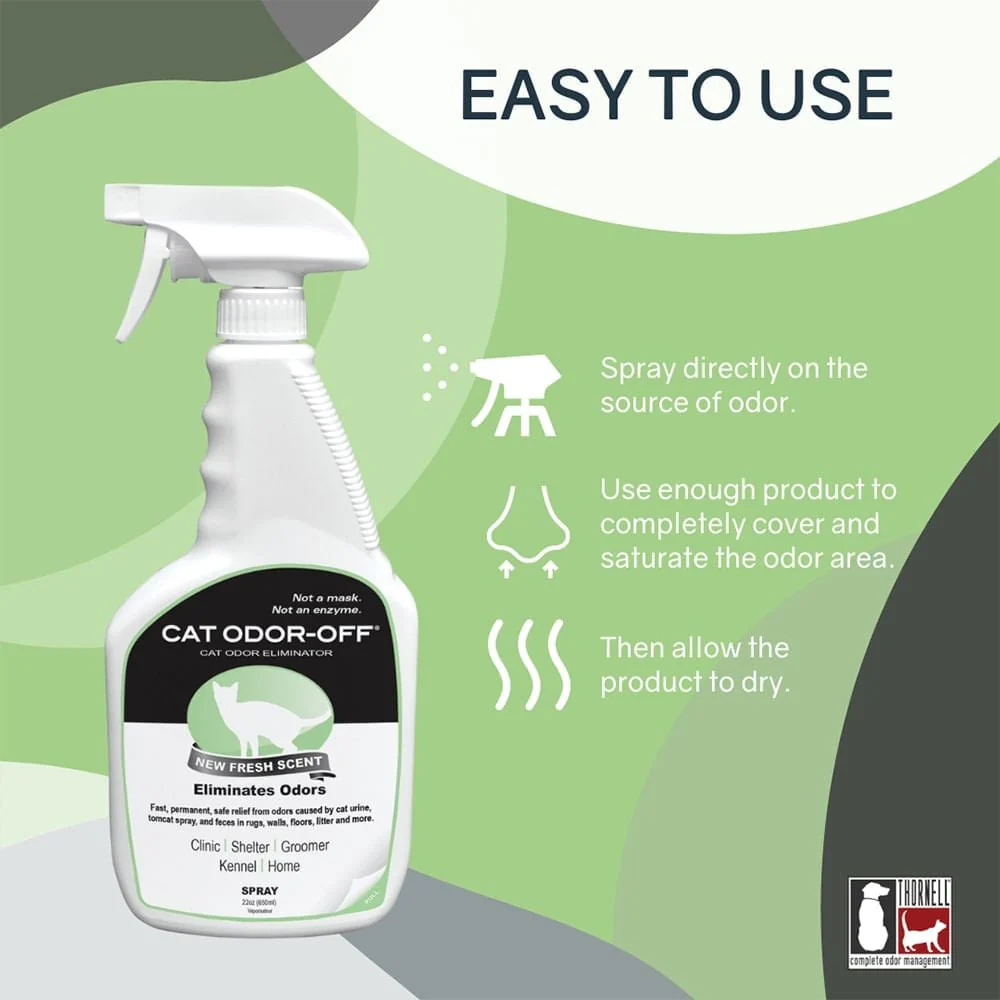 Cat Odor-Off Fresh Scent Spray, 22 fl oz - Image 5