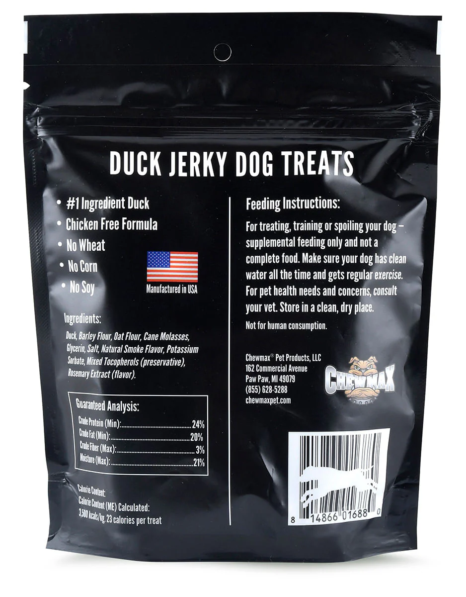 ChewMax All Natural Jerky Dog Treats – Chicken, Duck, Pork & Venison, High Protein, Made in USA - Image 6