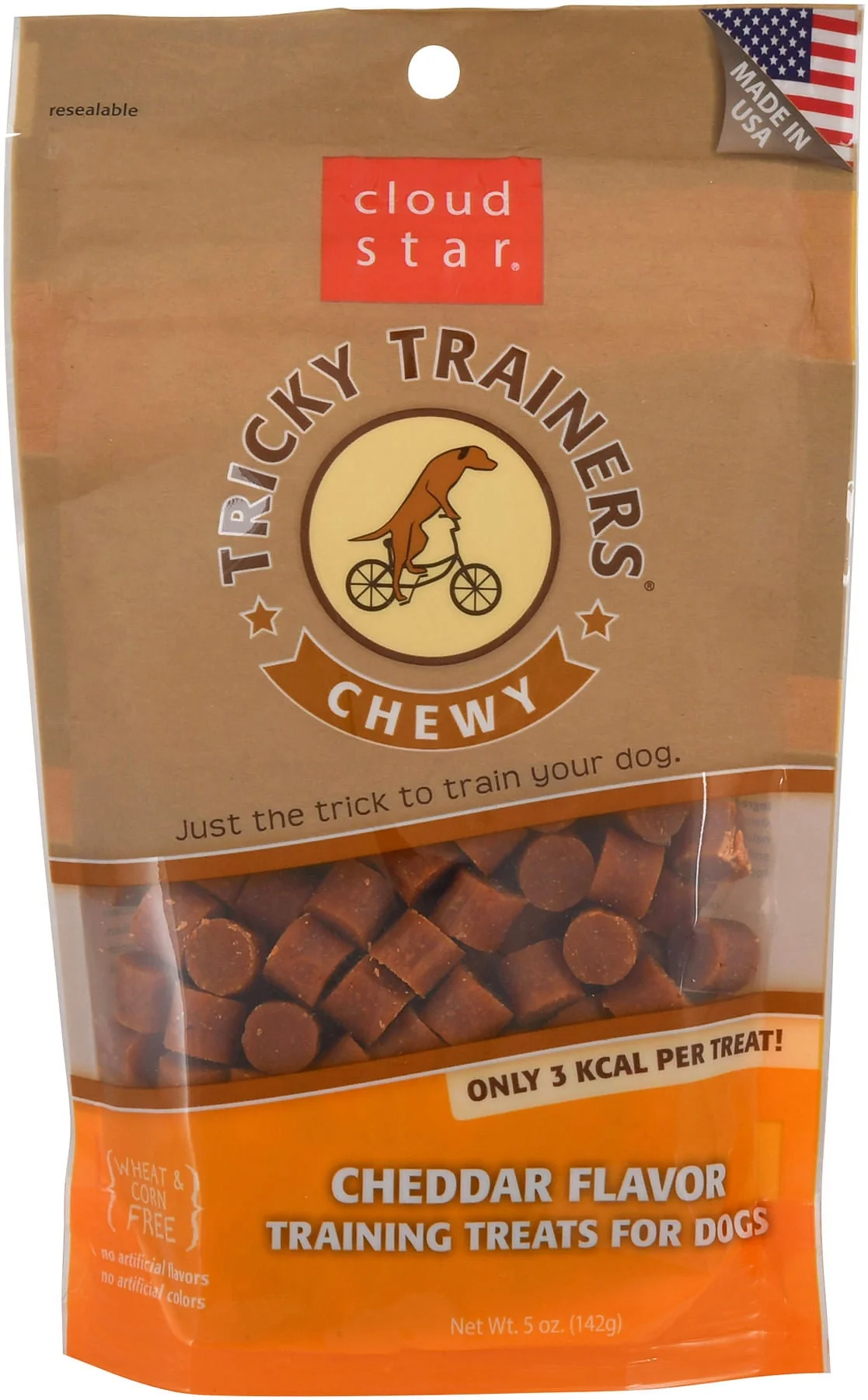 Cloud Star Chewy Tricky Trainers Soft & Chewy Training Treats for Dogs - All-Natural, Low-Calorie