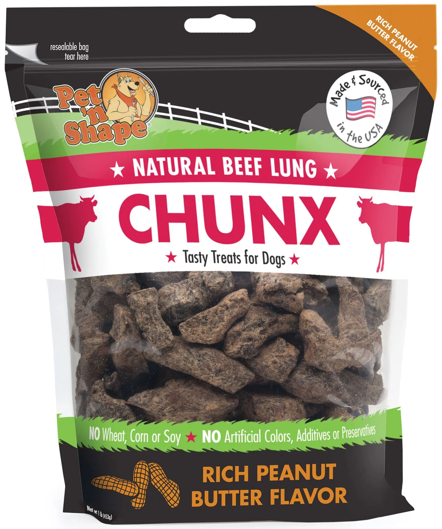 Chunx Bacon Treats for Dogs, 1 lb - Image 7