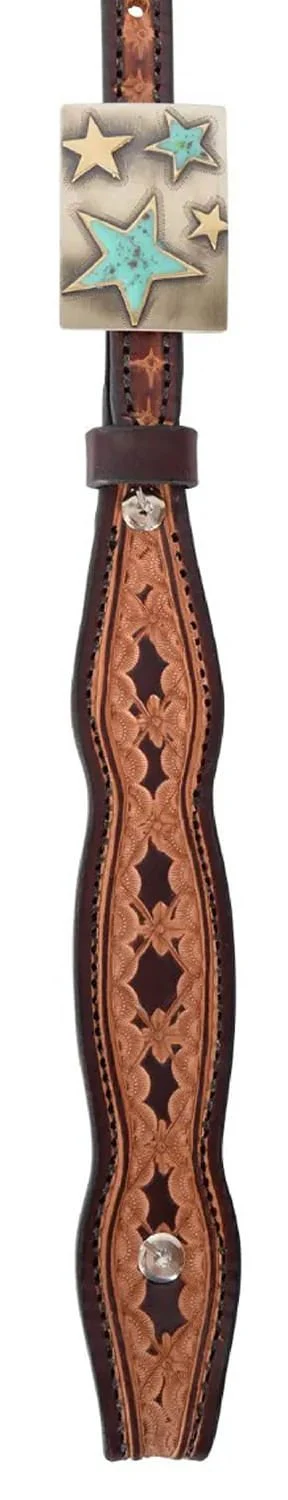 Circle Y Saturn Rising Leather Browband Headstall, Full - Image 4