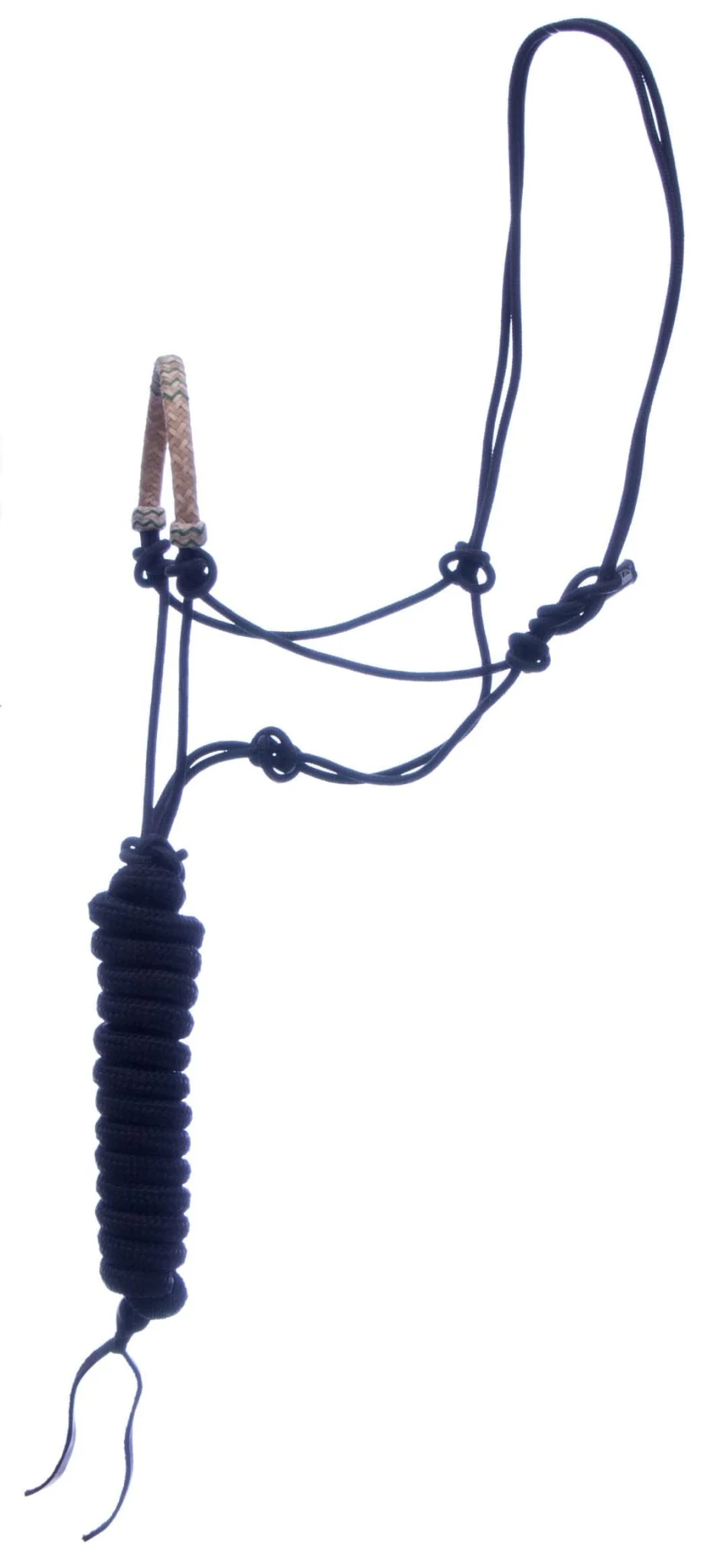 Classic Equine Braided Rawhide Nylon Rope Halter - Image 29