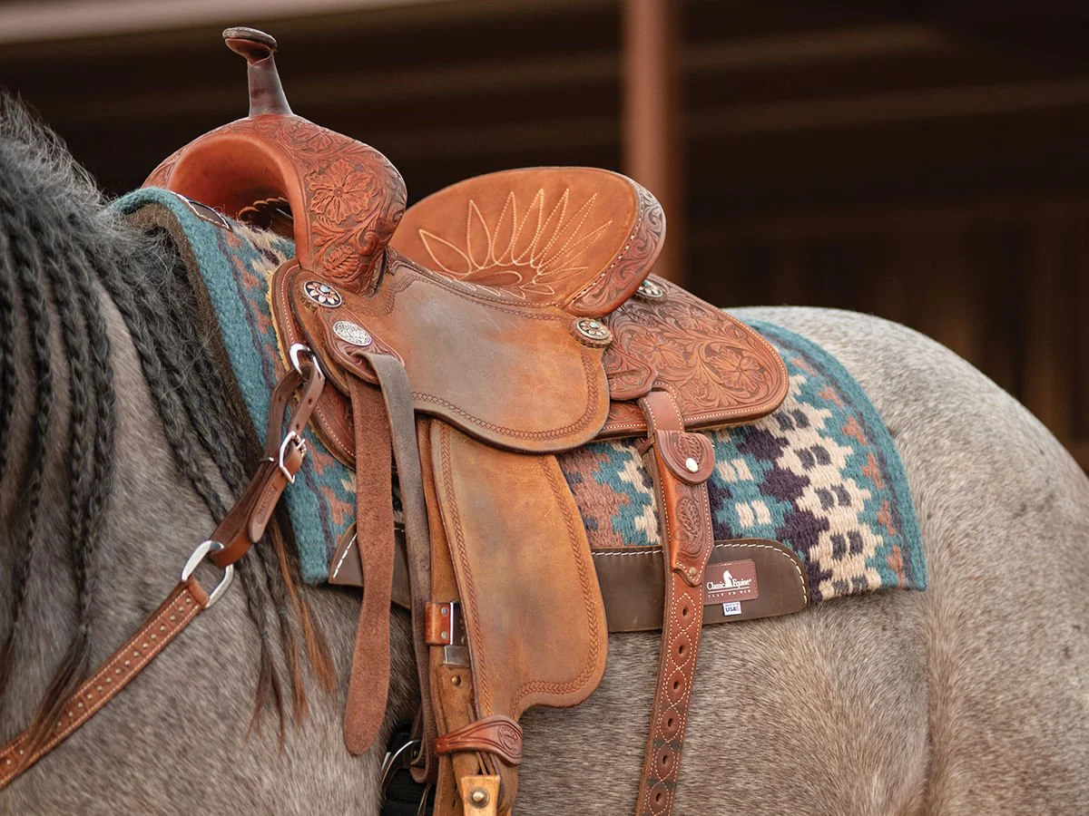 Classic Equine Contour Wool Top Alpaca Saddle Pad - Image 5
