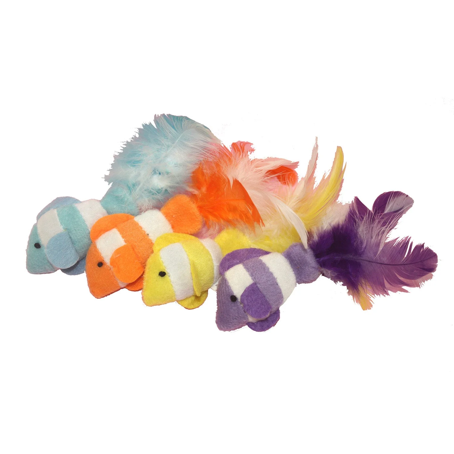 Clown Fish Catnip Cat Toys, 2 pk, Assorted