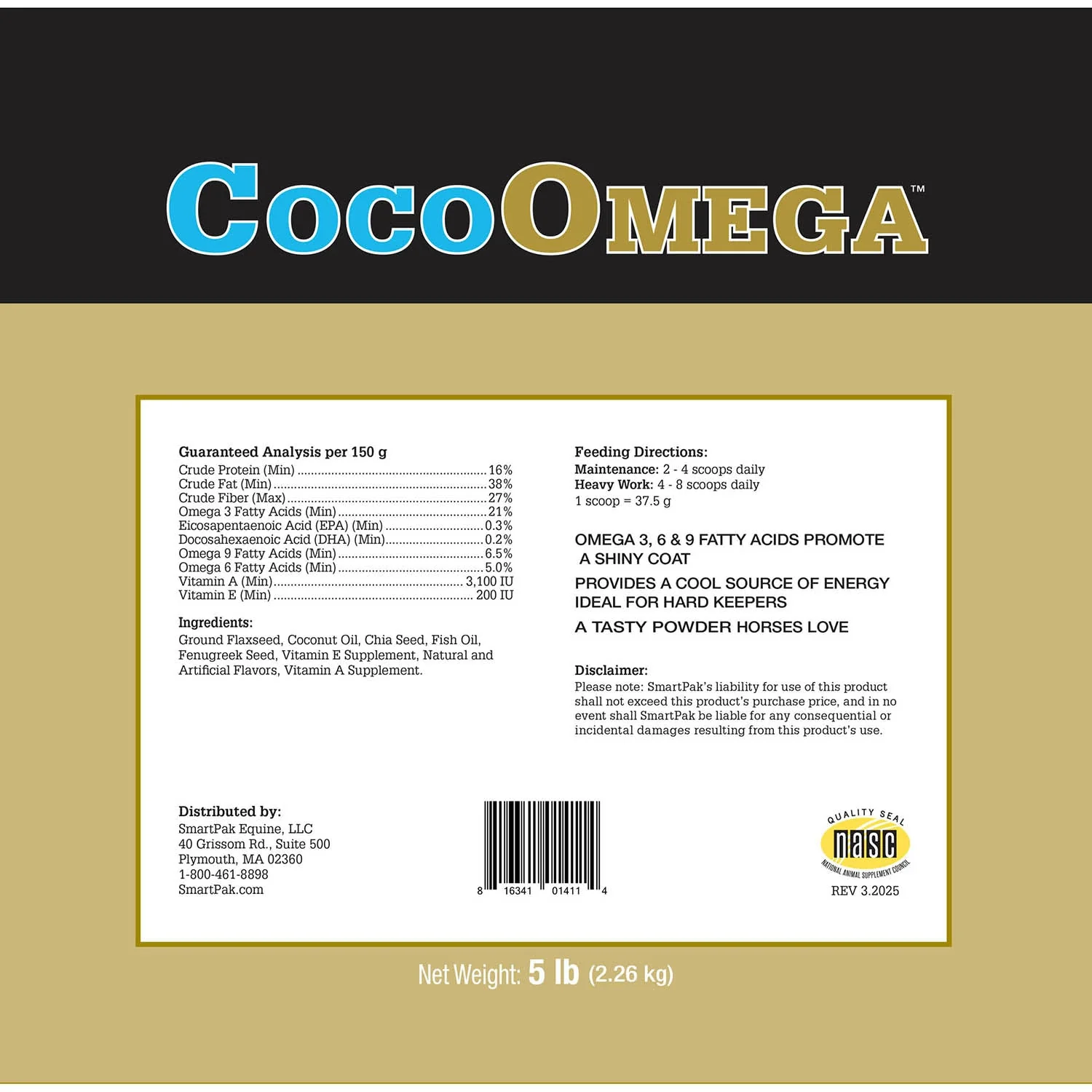 CocoOmega, Omega Fatty Acid Supplement for Horses, Granular - Image 2