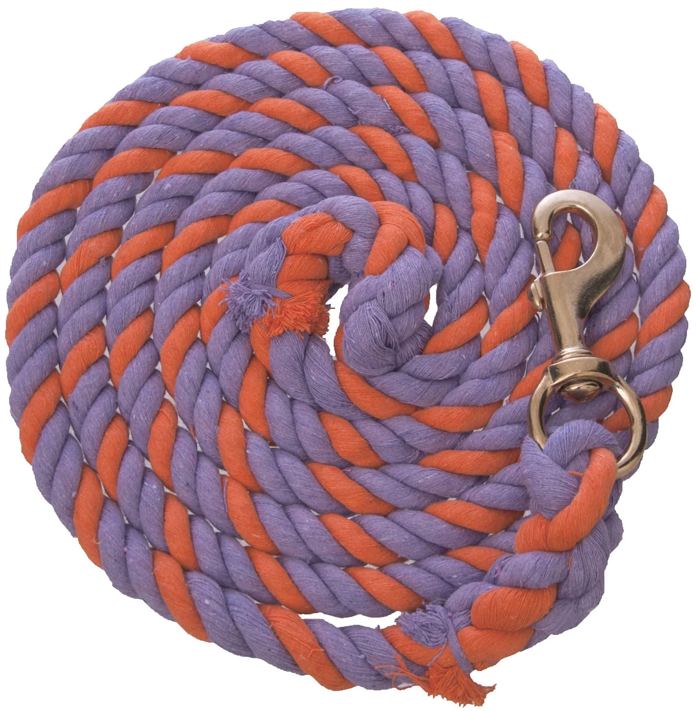 Weaver Colored Cotton Lead Ropes with Solid Brass Bolt Snap, 10' L - Image 11