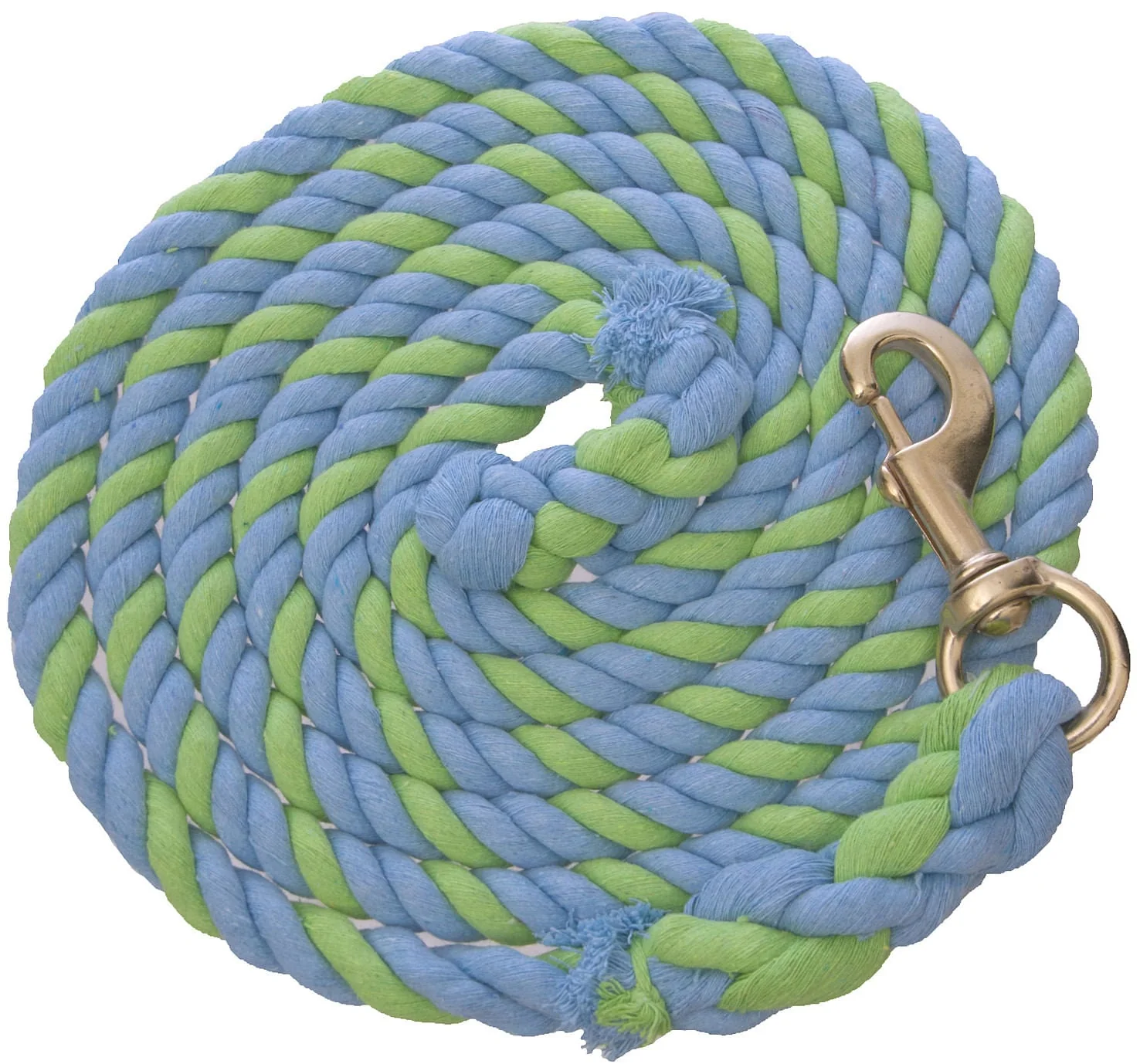 Weaver Colored Cotton Lead Ropes with Solid Brass Bolt Snap, 10' L - Image 18