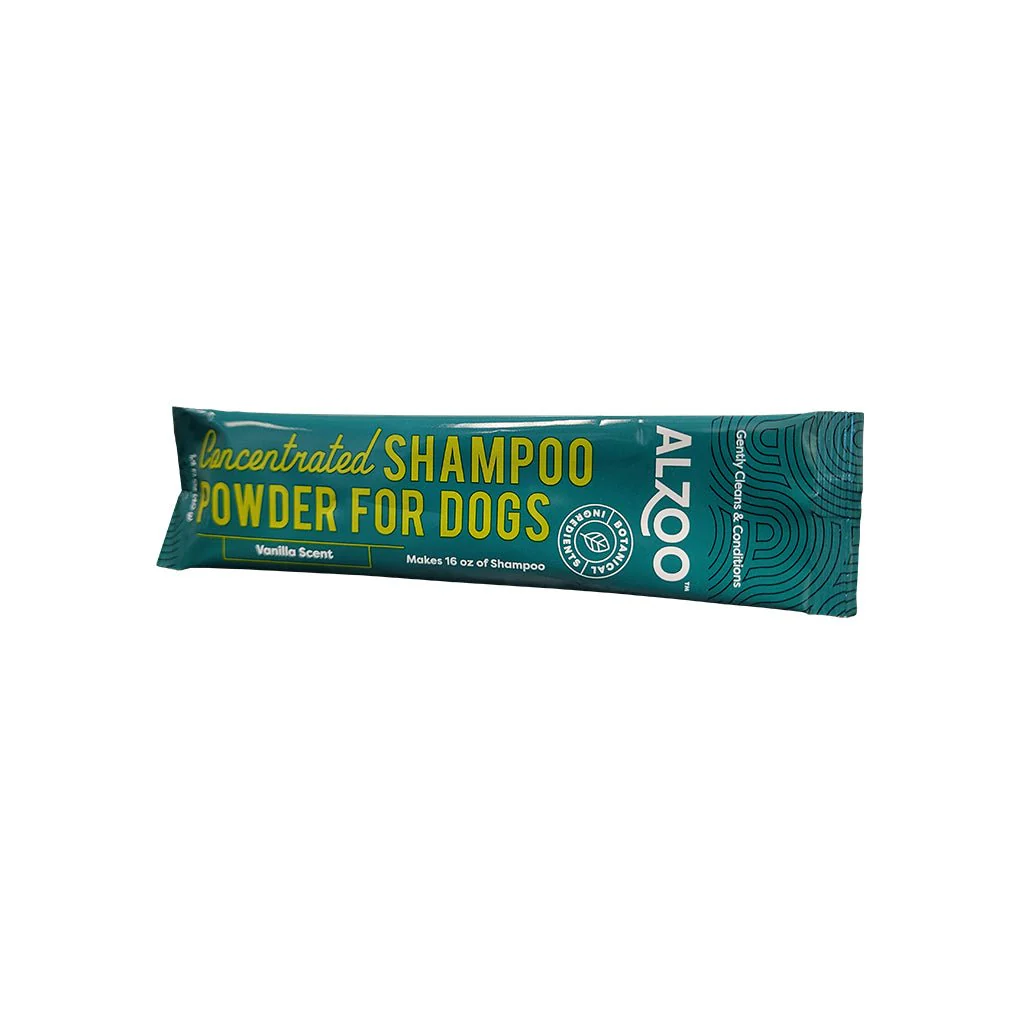 ALZOO Plant-Based Concentrated Dog Shampoo Powder Kit & Refillable Pouches, 40g (16 oz) - Image 8