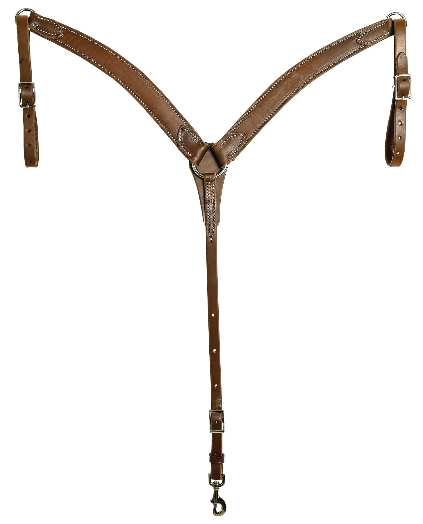 Amish-Made Contoured Leather Breast Collar for Horses