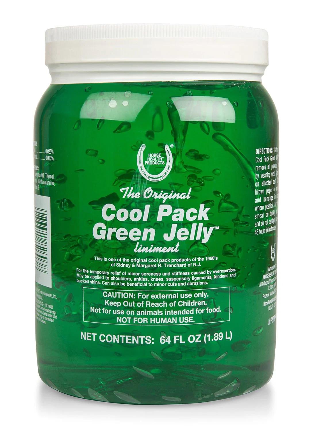 Cool Pack Green Jelly Horse Liniment, 1/2 gallon
