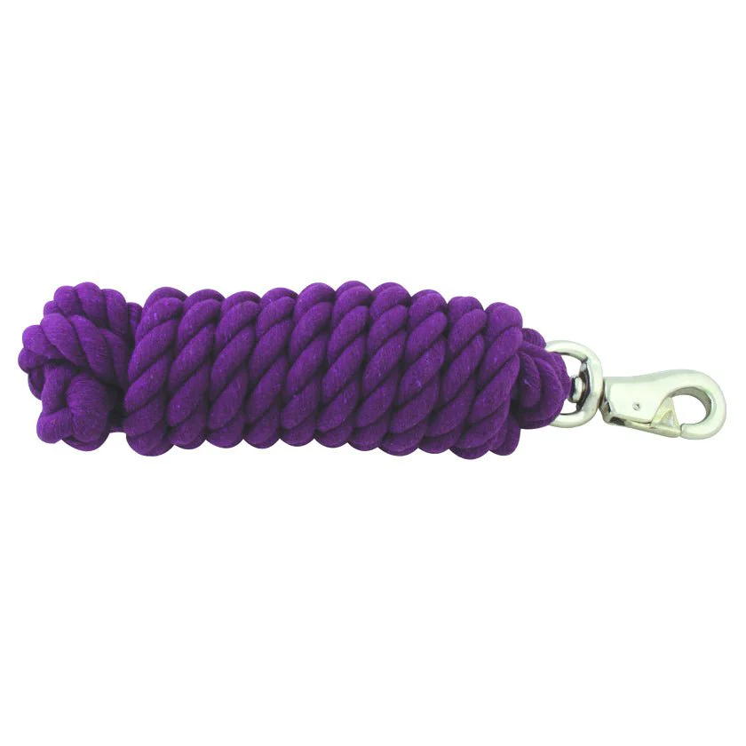 Jeffers Colorful Cotton Horse Lead Ropes with Nickel-Plated Bull Snap, 10' L - Image 15
