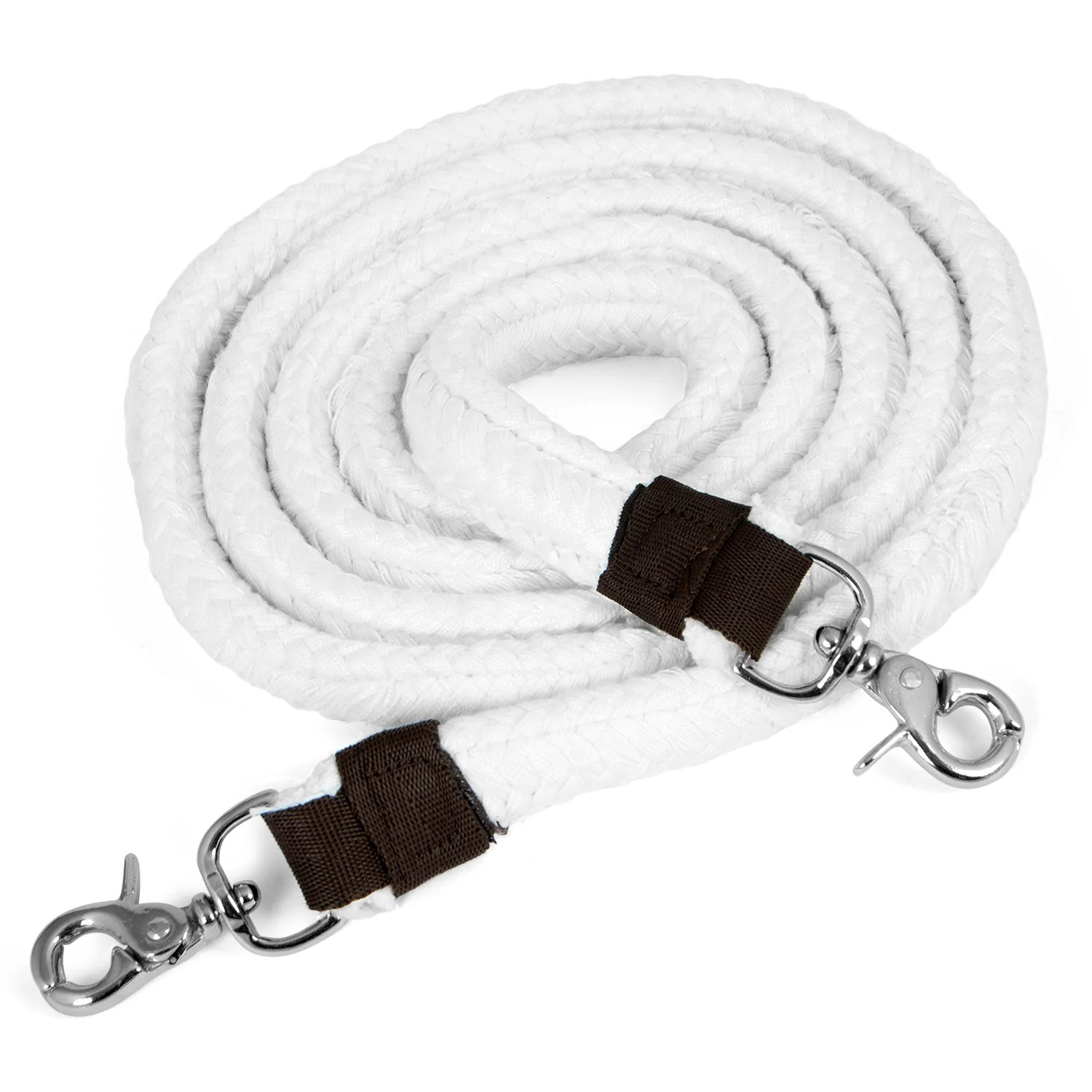 Jeffers Flat Braid Cotton Roping Rein, 7'