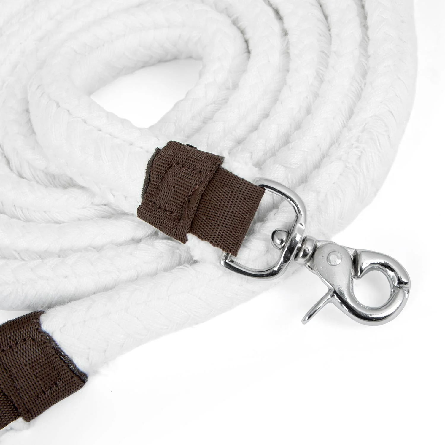 Jeffers Flat Braid Cotton Roping Rein, 7' - Image 5