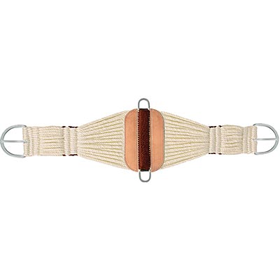 Mustang Cowboy Roper Cinch, 29 Strand,  White - Image 4