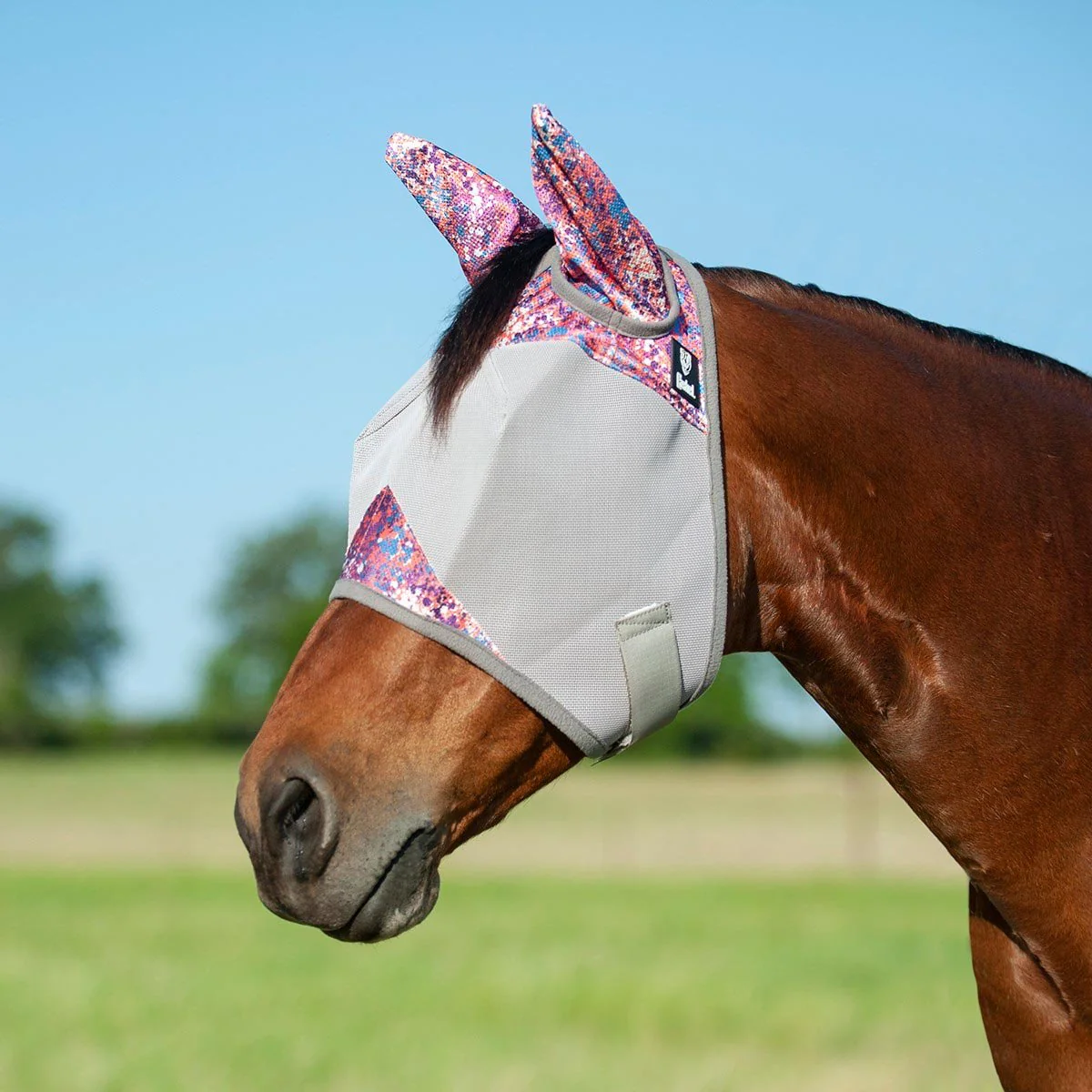 Cashel Crusader Fly Mask with Ears for Horses, Durable Micromesh UV Protection - Image 6