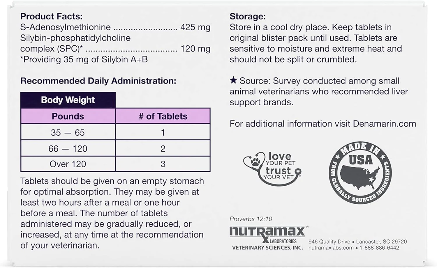 Nutramax Denamarin Liver Health, Stabilized Tablets - Image 27