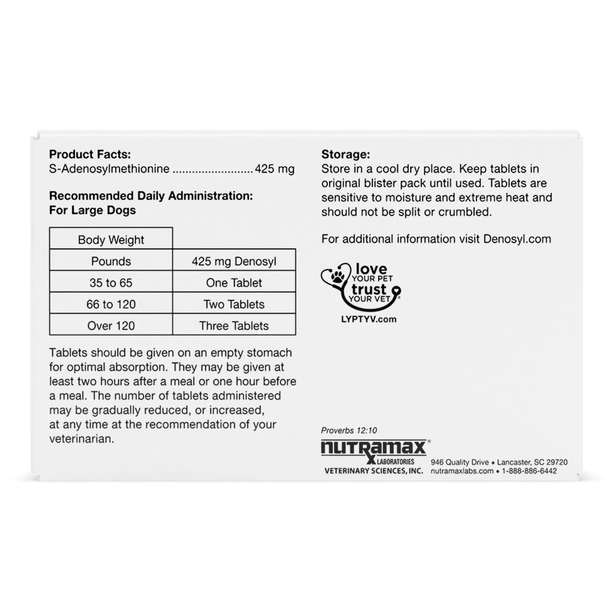 Nutramax Denosyl Liver and Brain Health Supplement - Image 20