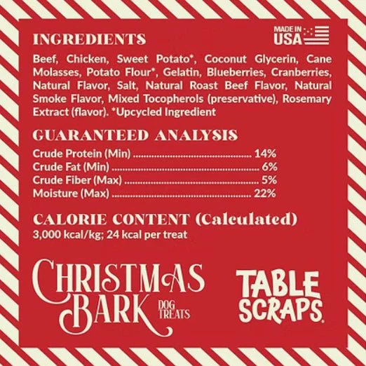 Disney Christmas Bark Jerky Dog Treats, 5 oz  Roast Beef, Turkey & Pineapple Flavors, Grain-Free, Healthy Soft Holiday Treats, Made in USA - Image 4
