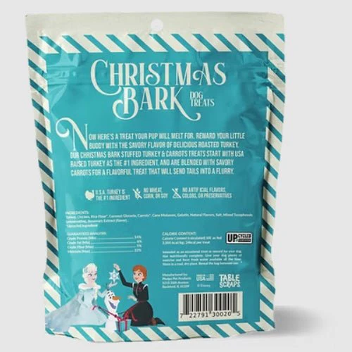 Disney Christmas Bark Jerky Dog Treats, 5 oz  Roast Beef, Turkey & Pineapple Flavors, Grain-Free, Healthy Soft Holiday Treats, Made in USA - Image 6