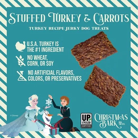 Disney Christmas Bark Jerky Dog Treats, 5 oz  Roast Beef, Turkey & Pineapple Flavors, Grain-Free, Healthy Soft Holiday Treats, Made in USA - Image 7