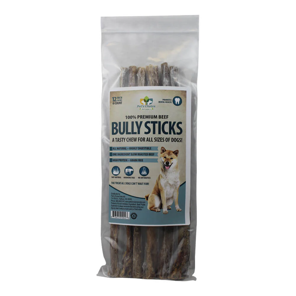 Dog Bully Sticks Premium All Natural Dog Pizzle Chews, 12" - Image 16