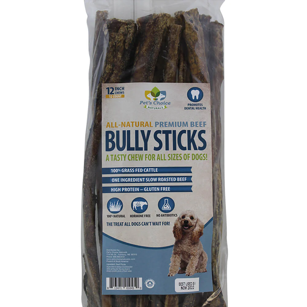Dog Bully Sticks Premium All Natural Dog Pizzle Chews, 12" - Image 4