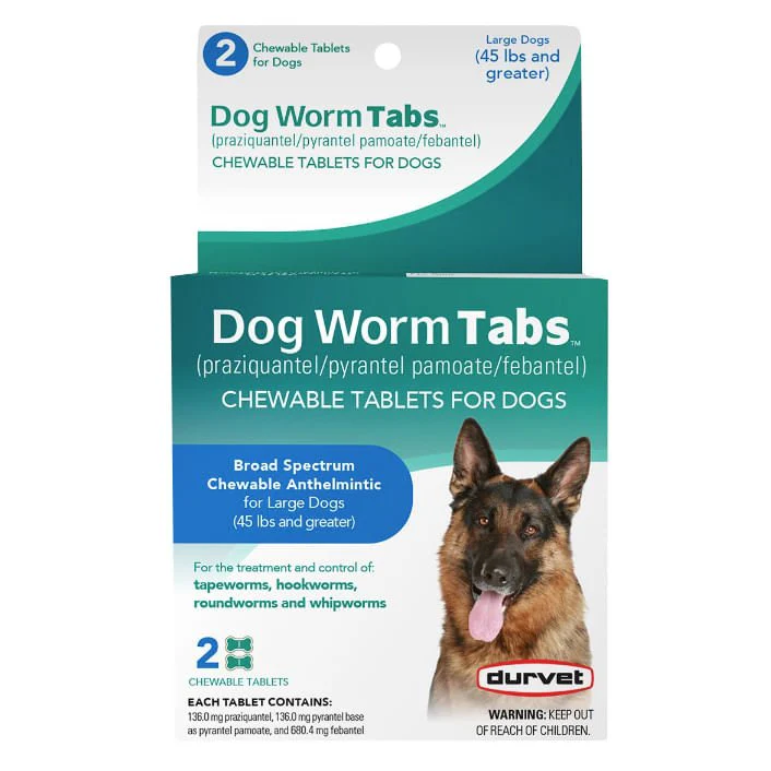 Durvet Dog Worm Tabs Chewable Tablets – Broad Spectrum Dewormer for Dogs - Image 4