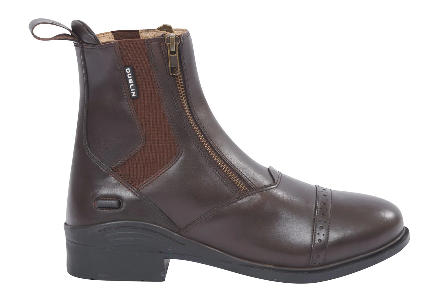 Dublin Evolution Double Zip Front Paddock Boots, Brown - Image 76