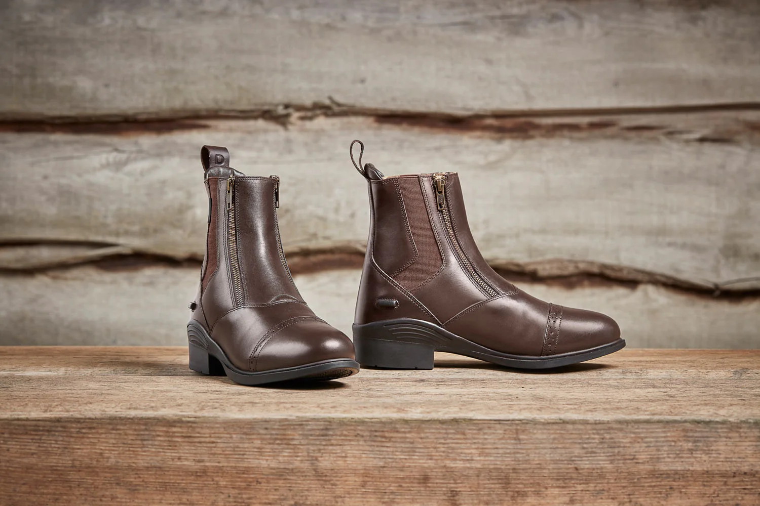 Dublin Evolution Double Zip Front Paddock Boots, Brown - Image 81