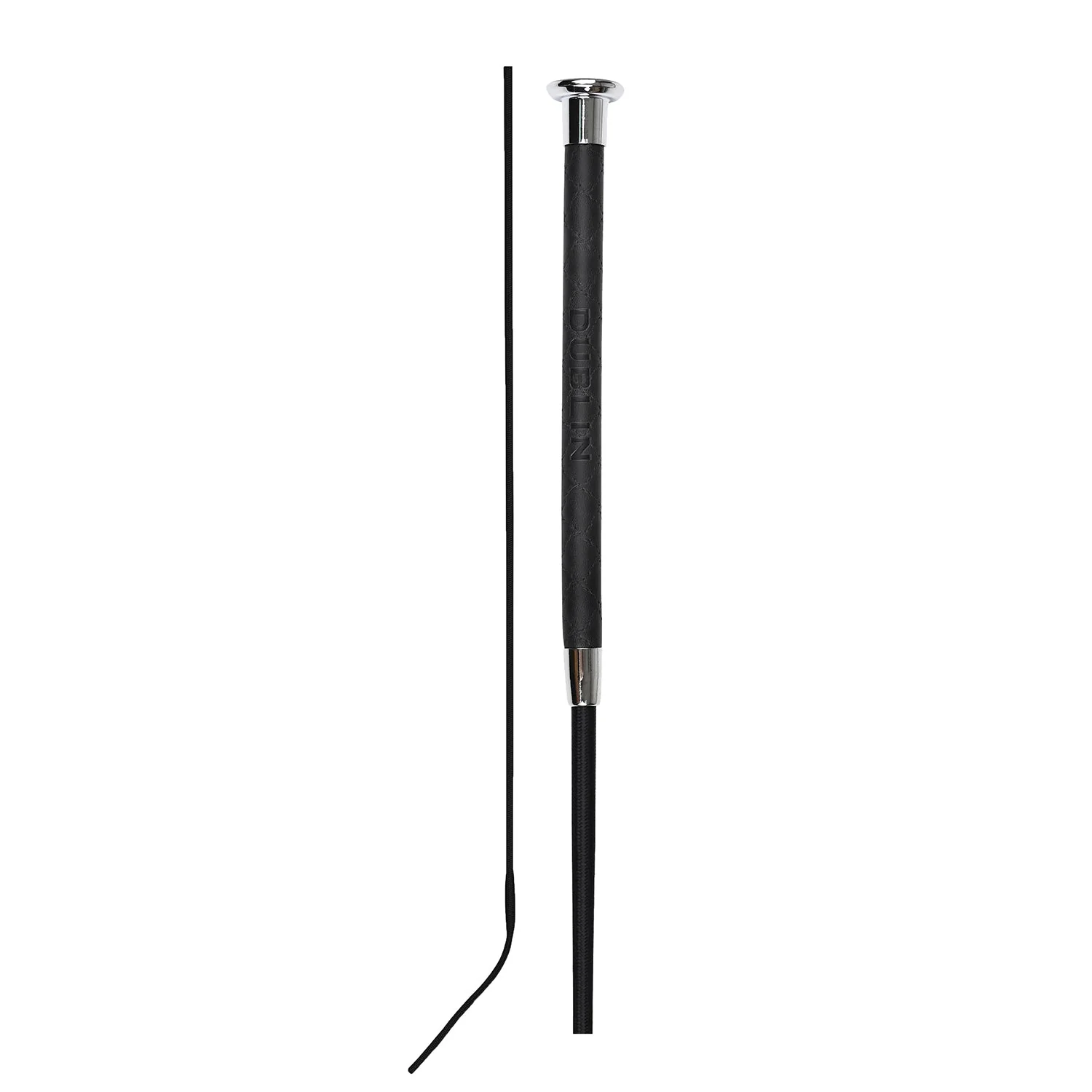 Dublin Fancy Stitch Leather Dressage Whip for English Riding - Image 4